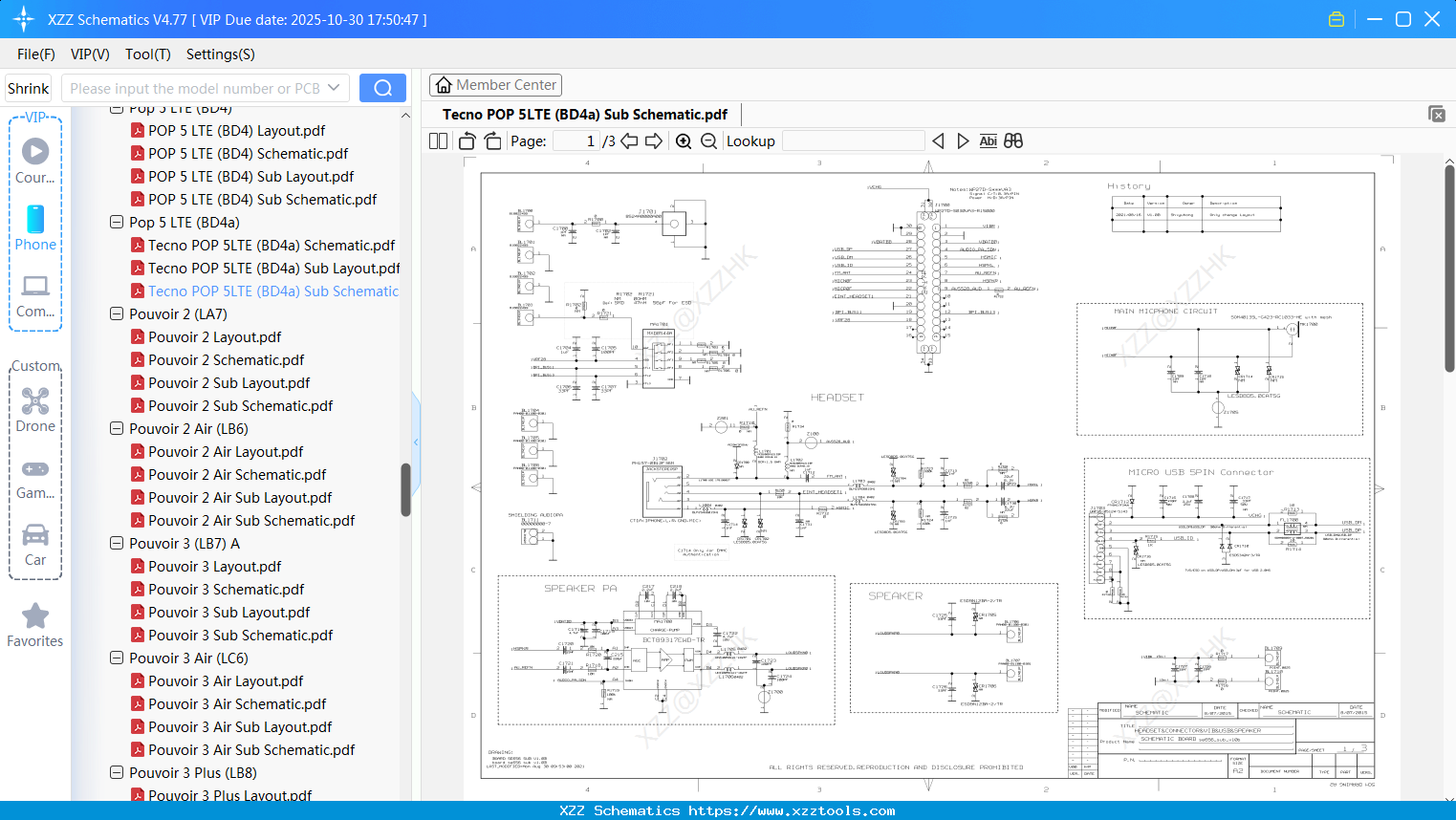 Tecno POP 5LTE (BD4a) Sub Schematic